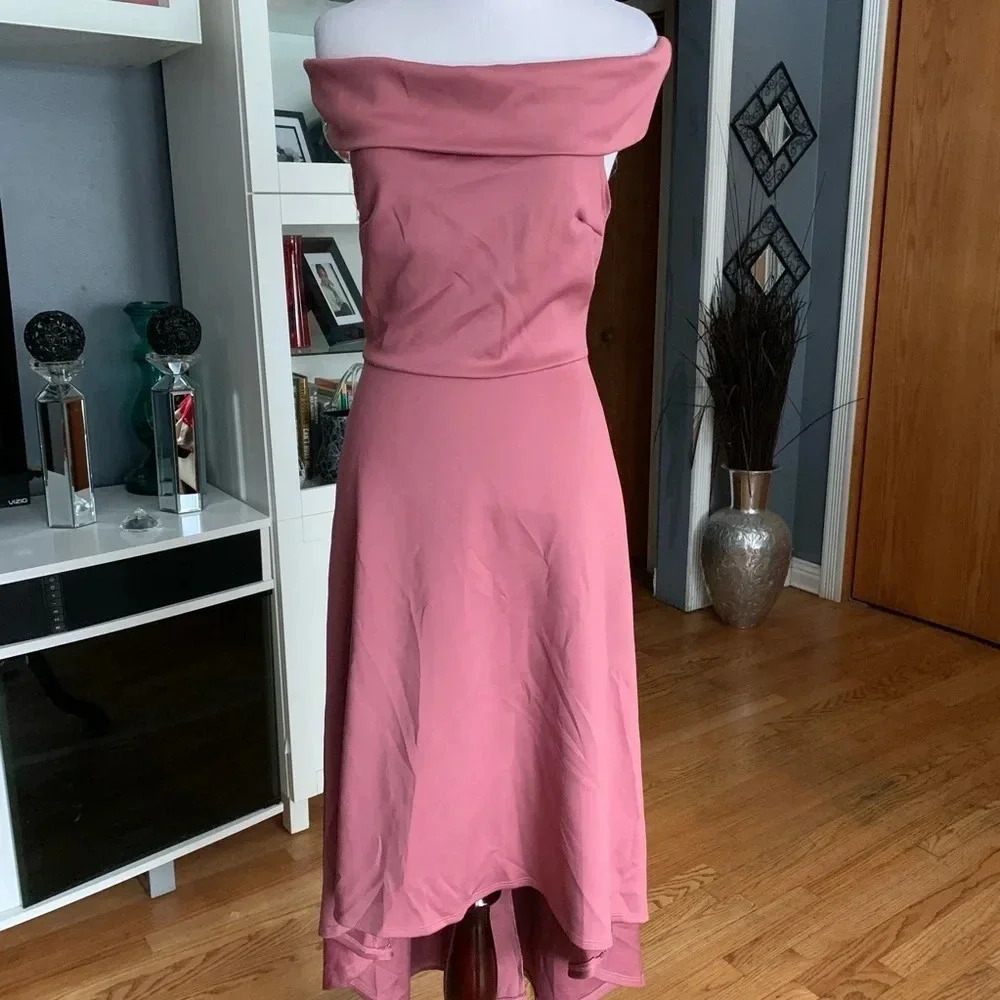 Charlotte Russe Off The Shoulder High Low Dress